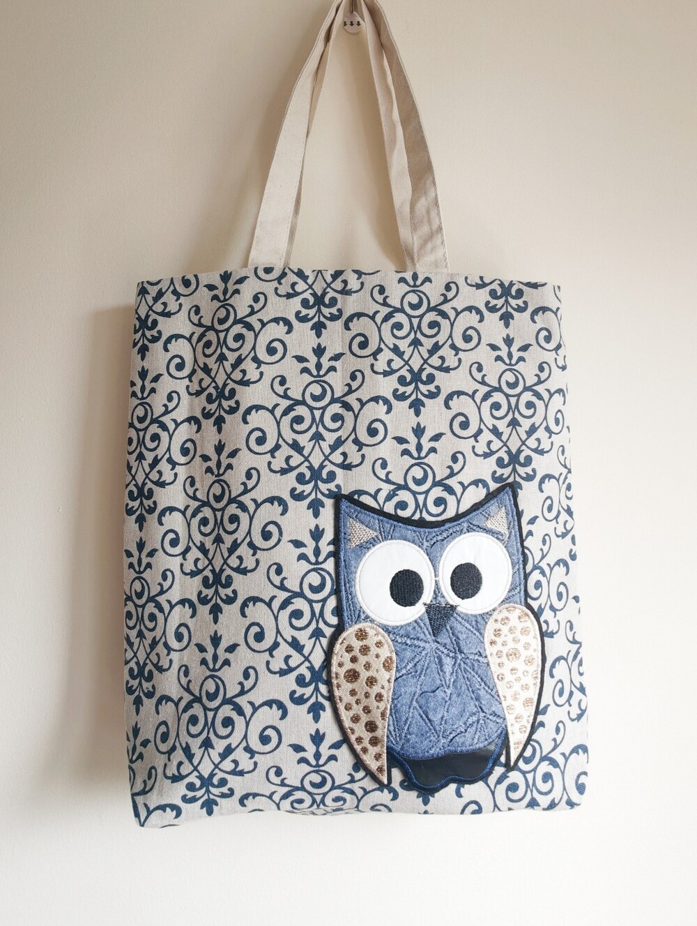 Canvas Tote Bag, Market Shopping Bag, Large Slouchy Shoulder Bag